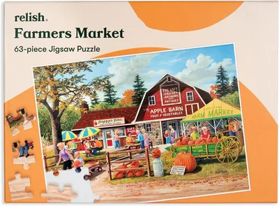 Immagine prodotto di Puzzle "Mercato degli agricoltori" con 63 pezzi - Progettato per persone anziane con demenza - Malattia di Alzheimer