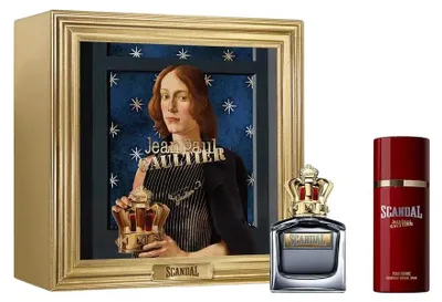 Image de Coffret Jean Paul Gaultier : Scandal Eau de Toilette pour homme 100 ml + Déodorant Scandal pour homme en spray 150 ml