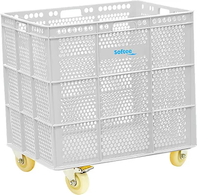 Image de PanierPolyuréthaneAvec Roues Blanc