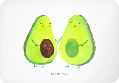 Produktbild von Mr. & Mrs. Panda Magnet Avocado Pärchen - Weiß - Geschenk, Pinnwandmagnet, Notizhalter, Kühlschrankmagnet, Familie, whiteboardmagnet, haftmagnet, Liebe, Avocados, Kinder