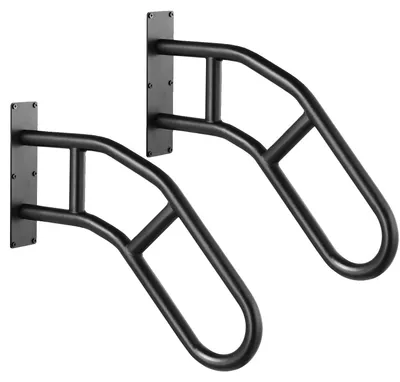 Immagine prodotto di Corrimano VEVOR per scale esterne, ringhiera di sicurezza lunga 73,7 cm per montaggio a parete per 1-3 gradini, corrimano a U con superficie nera opaca, corrimano per scale per bambini e anziani