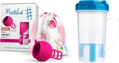 Produktbild von Merula Cup Menstruationstasse + Cupscup - 9 Farben