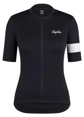 Image de Maillot de cyclisme à manches courtes Rapha Core Noir S Femme Noir S
