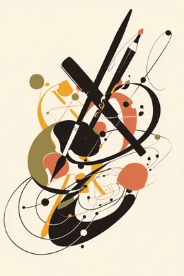 Image de Affiche 20 x 30 cm Rhapsodie abstraite