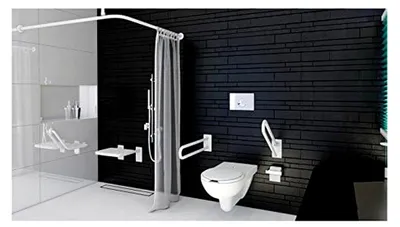 Produktbild von Wandstützgriff Weiß 60 cm für Waschbecken und Toilette
