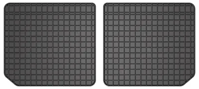 Image de Tapis avant en caoutchouc pour Opel Zafira A 1999-2005 (monospace) – 2 pièces, noirs, sur mesure