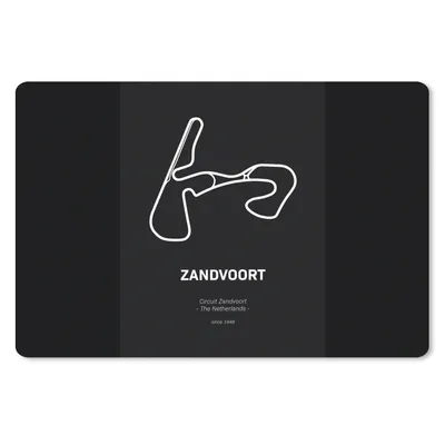 Produktbild von MuchoWow® Schreibtischunterlage Zandvoort - Formel 1 - Schwarz 60x40 cm - XXL Mauspad - Großes Mauspad