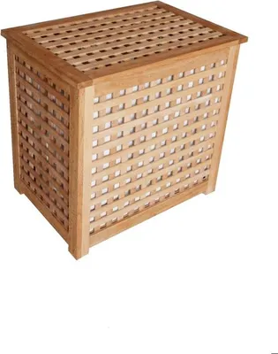 Produktbild von Primaster Wäschesammler natur Buche 55 x 37 x 52 cm