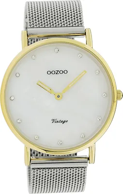 Produktbild von Oozoo Edelstahl Damen Uhr C20102 Quarzuhr Armband dunkelblau Vintage D2UOC20115