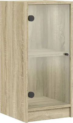 Immagine prodotto di Mobile con Ante in Vetro Rovere Sonoma 35x37x75,5 cm