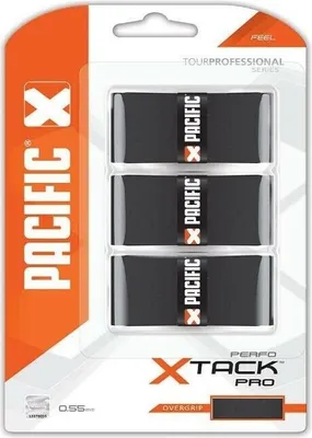 Productafbeelding van Pacific X Tack Pro Perfo, zwarte tennistape, 3 stuks - gripbanden, artikelnummer 236260166500000