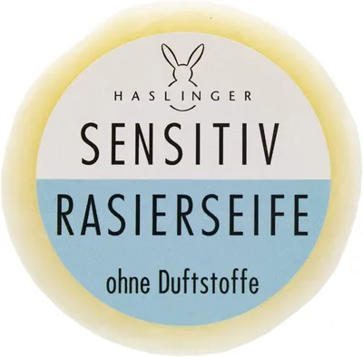 Produktbild von Haslinger Rasierseife Sensitive ohne Duftstoffe 60g