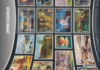 Produktbild von Briefmarken Malediven 2016 Mi 6585-6588 Kleinbogen (kompl. Ausg.) postfrisch Impressionismus