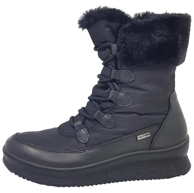 Image de Imac - Chaussures pour femmes, bottes, chaussures à lacets, noir, style décontracté