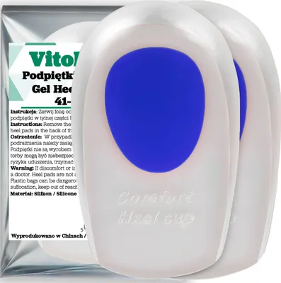 Obrázek produktu pro Gelové podpatky do bot Vložky na bolavé ostruhy Patní bolest Pata Gelové podpatky do bot Vložky na bolavé ostruhy Patní bolest Pata 41-46