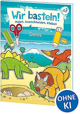 Immagine prodotto di Wir basteln! - Malen, Ausschneiden, Kleben - Dinos