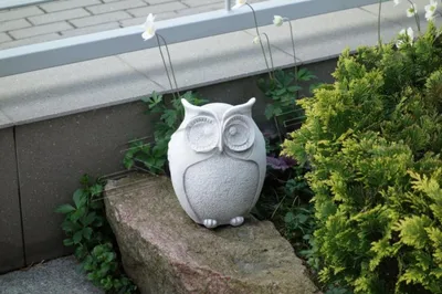 Immagine prodotto di Decorazione da giardino Gufo Terrazza Figure di pietra Figura Decorazione Statua Scultura S103091