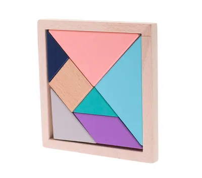Obrázok produktu pre Tangram drevené puzzle, KX6898