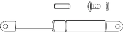 Produktbild von Maco HS Bedienkraftunterstützung Gasfeder für Hebeschiebetür, Hebegetriebe Zubehör, Flügelgewicht 150-300 kg, Werksnummer 105846