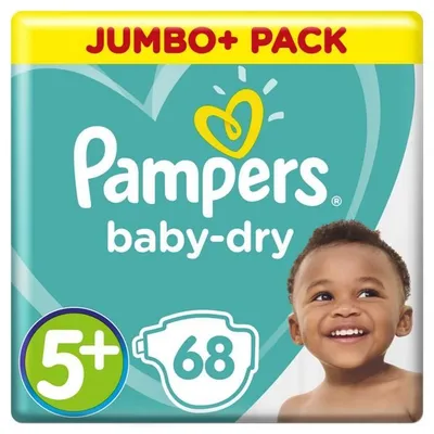 Produktbild von Pampers Active Baby-Dry 81657698, Junge/Mädchen, Windel mit Klebeband, 12 kg, 17 kg, Mehrfarbig, Velcro