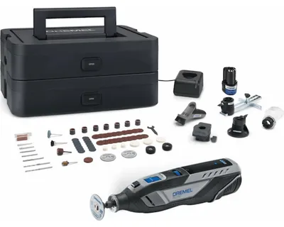 Productafbeelding van DREMEL® 8250, multifunctioneel gereedschap met snoer, 65 accessoires, 5 opzetstukken