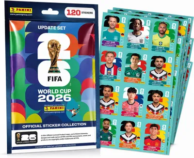 Produktbild von ATHLEJOY XXL Fan Starterset WM 2026 – Original Panini Sticker + Sticker + Special - zum Sammeln & Tauschen - Weltmeisterschaft (Update Set)
