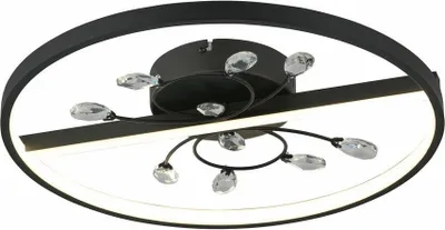 Zdjęcie produktu dla Lampa sufitowa LED Dacota 24W 4000K 1920lm tworzywo sztuczne czarna wym:7x45x45cm IP20 Reality