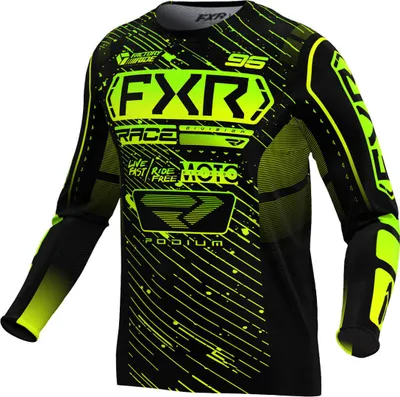 Produktbild von FXR Podium 2025 Motocross Jersey, schwarz/grün, L