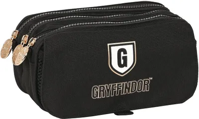 Image de Dreifach-Federmäppchen Harry Potter Bravery 21,5 x 10 x 8 cm Noir