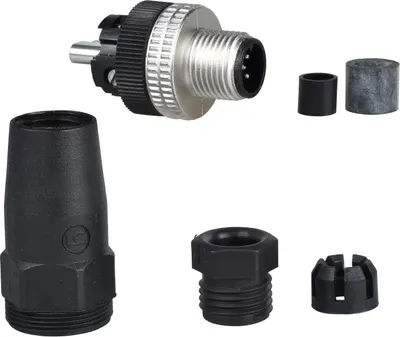 Produktbild von Yageo M12-Stecker, 5-polig, gerade, Kabelverschraubung Pg 7 XZCC12MDM50B