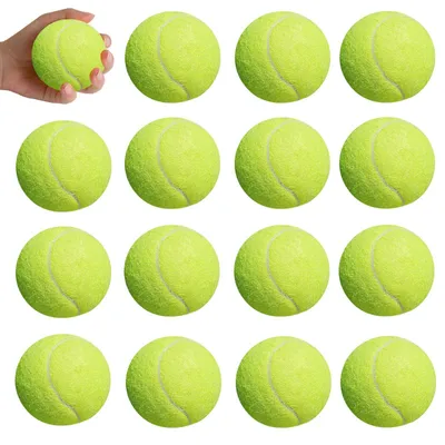 Produktbild von 15 Tennisbälle für Freizeitaktivitäten: Drucklose Tennisbälle für Anfänger, Ballmaschinen und Spielzeug für Hunde