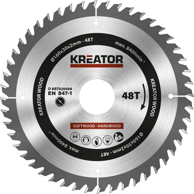 Produktbild von Kreissägeblatt Ø 160 x 30 x 2 mm 48 Zähne für Holz + 3 Reduzierringe