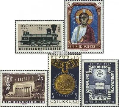 Produktbild von Briefmarken Österreich 1967 Mi 1245,1246,1247,1248,1249 (kompl.Ausg.) postfrisch Sondermarken