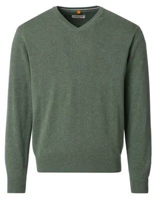Image de REDMOND Casual Homme Pull manches longues col V Comfort Vert Olive L