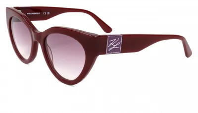 Produktbild von Karl Lagerfeld KL6047S Burgundy 52/19/140 Damen Sonnenbrillen