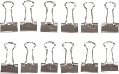 Produktbild von MAUL Foldback-Klemmer mauly® Federstahl Metall 12 Stück 13 mm silber