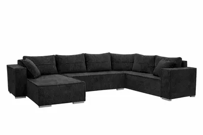 Produktbild von STYLO Couchgarnitur U-Form – Ecksofa in Cord Poso 2 mit Schlaffunktion & Bettkasten – 315 cm