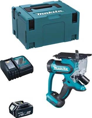Produktbild von Trockenbausäge MAKITA DSD180RTJ1 (1 x 5,0 Ah + DC18RC + MAKPAC 3)