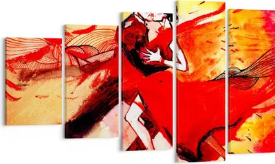 Produktbild von Bild auf Leinwand - Leinwandbild - tanzen sie - 100x60cm - Wand Bild - Wanddeko - Wandbilder - Leinwanddruck - Bilder - Kunstdruck - Wanddekoration - Leinwand bilder - Wandkunst - EG100x60-3731