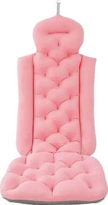 Obrázek produktu pro Polštářek do vany, Ergonomická podpora, Protiskluzový design, Růžový
