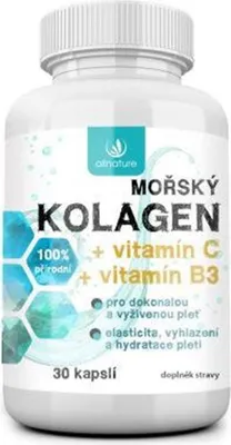 Produktbild von Marines Kollagen + Vitamin C + B3, 30 Kapseln