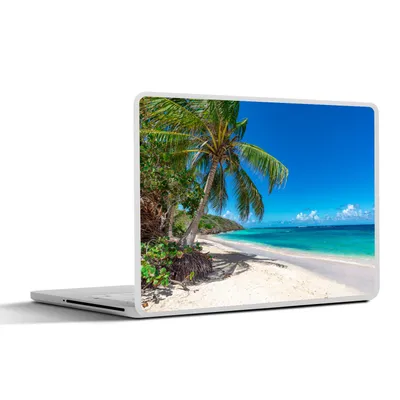 Produktbild von MuchoWow® Laptop Aufkleber Sticker Cover Strand - Meer - Tropisch 31x22.5 cm - Laptop-Deko