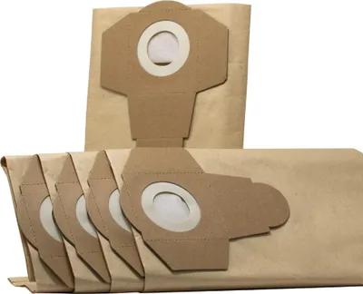 Produktbild von Papierbeutel Papierfilterbeutel 5er Set passend für Scheppach Nass-Trockensauger PN-NTS 20
