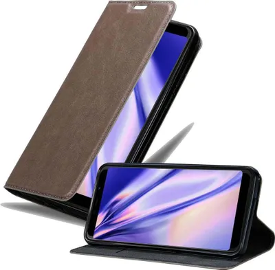 Image de Cadorabo Housse pour WIKO VIEW MAX Housse marron Etui pour téléphone portable Case Cover Fermeture magnétique