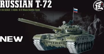 Produktbild von RC Panzer "Russicher T-72" Heng Long 1:16 mit Rauch&Sound und Stahlgetriebe -2,4Ghz V 7.0 - PRO