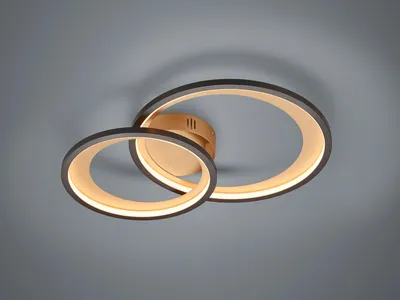 Produktbild von TRIO LED-Deckenl. GRANADA 29W LED 2650lm 3000K sw. Gold