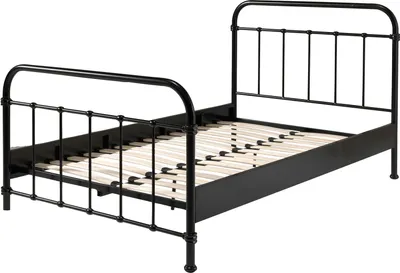 Produktbild von Metallbett Karlyn 210x129x111 Einzelbett Metall Schwarz