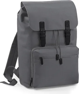 Produktbild von BagBase BG613 | Vintage Laptop Backpack / Rucksasck | 30 x 46 x 17 cm - Farbe: Graphite Grey/Black - Größe: 30 x 46 x 17 cm