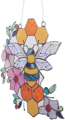 Produktbild von Filigraner Wandanhänger aus Acryl in eleganter Bienenwabenform für Fenster und Partys