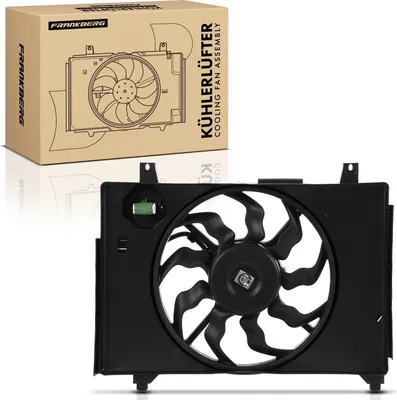 Productafbeelding van Frankberg 1x Motorradiator enkele ventilator